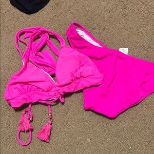 VENUS Vibrant tassel Pink Bikini Set